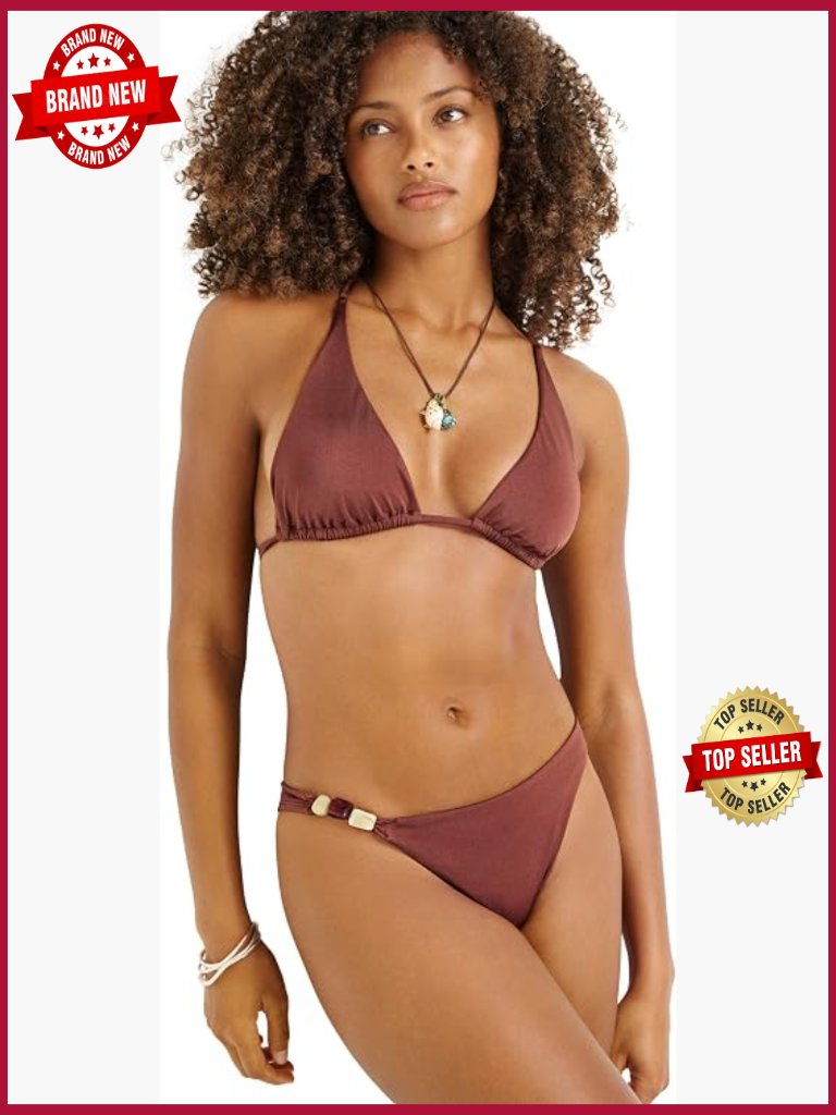 Halter Triangle Bikini Top Separate Recycled Nylon Swim